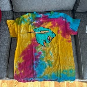 EUC mrBeast, short sleeve, tie-dye (multi colored) T-shirt
